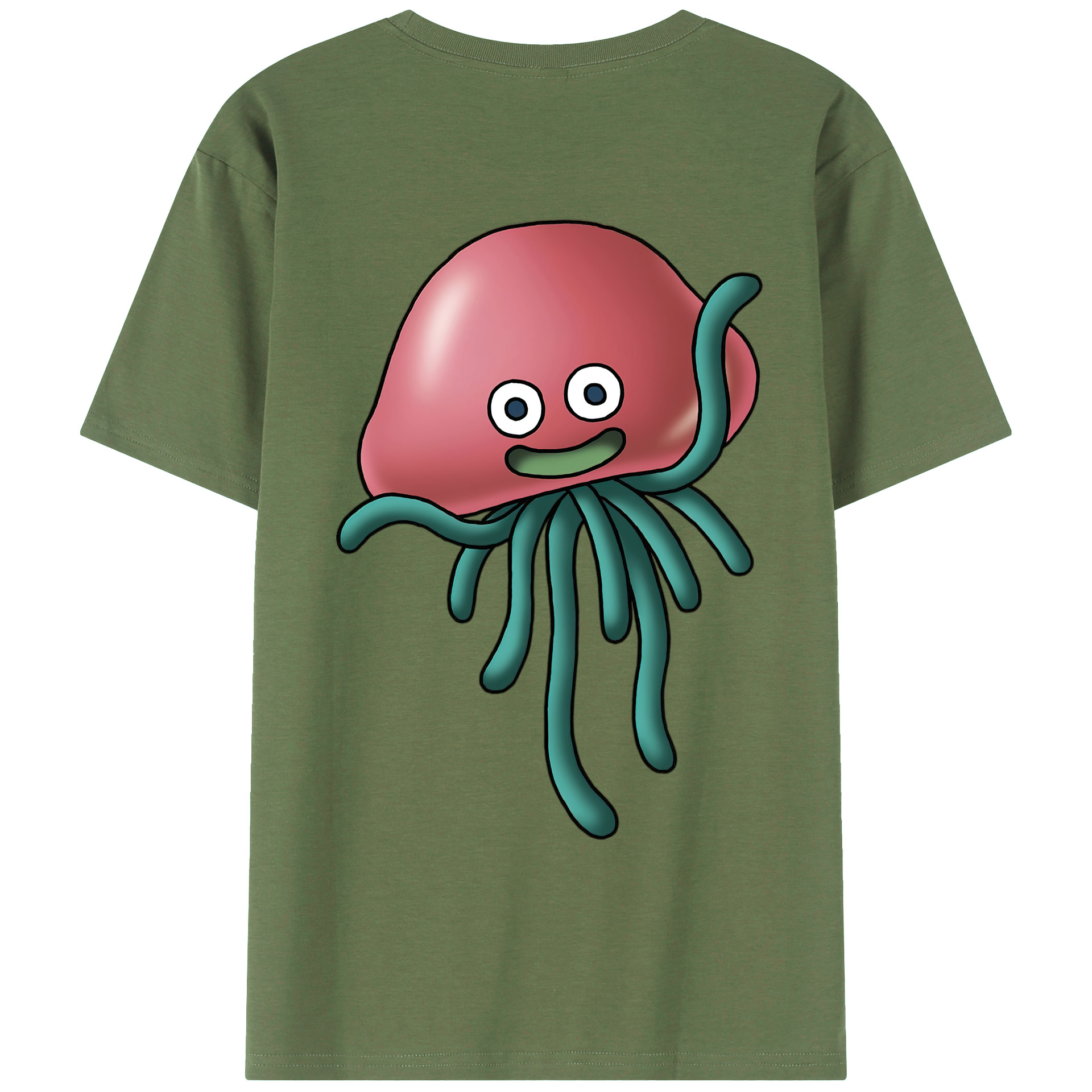 （画像用） ドラゴンクエスト Doragon Kuesuto Dragon Quest 綿100％ メンズ半袖Tシャツ（バックプリント） 通気性